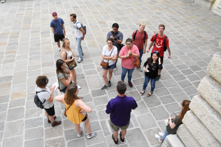 Vienna July 2018- in a square