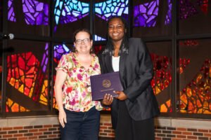 Elsie Okoye with Dr. Jemima Ingle. 