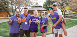 group of students at the Abilene Zoo for STAMPEDE