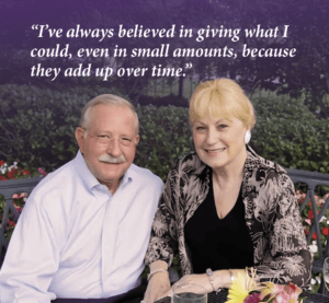 Photo of Keith and Cherry Griffitts with a quote from their YouTube video