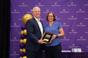 Dr. Lindsay Spindler, chair of the Department of Kinesiology, Health and Recreation and professor of Kinesiology, 2025 Faculty Member of the Year