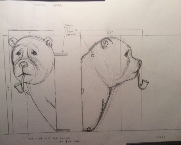 Early illustrations of the sculptor 