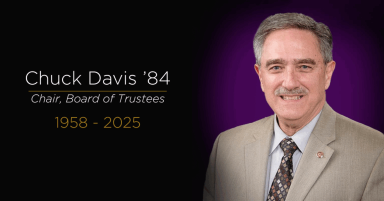 Chuck Davis Board of Trustee Chair.